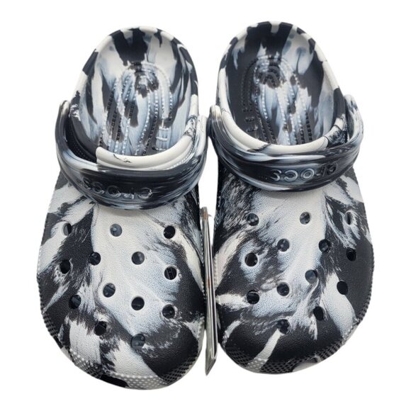 Crocs Shoes Unisex M5/W7 Classic Marbled Clog Beach Resort Career Coastal 206867 - Picture 3 of 10